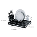 Escorredor de Louças Preto e Cromado